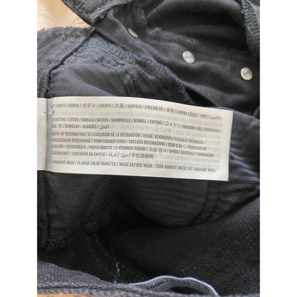 Hollister Women’s High Rise Mom Jean Shorts Distressed Black Size 26 - Picture 7 of 9